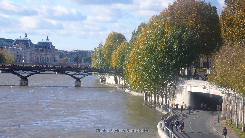 Le pont des Arts.JPG - Le pont des Arts. Le 10 novembre 2013